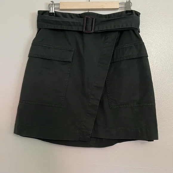 Banana Republic Utility Wrap Skirt in Flight Jacket Green - Picture 3 of 10